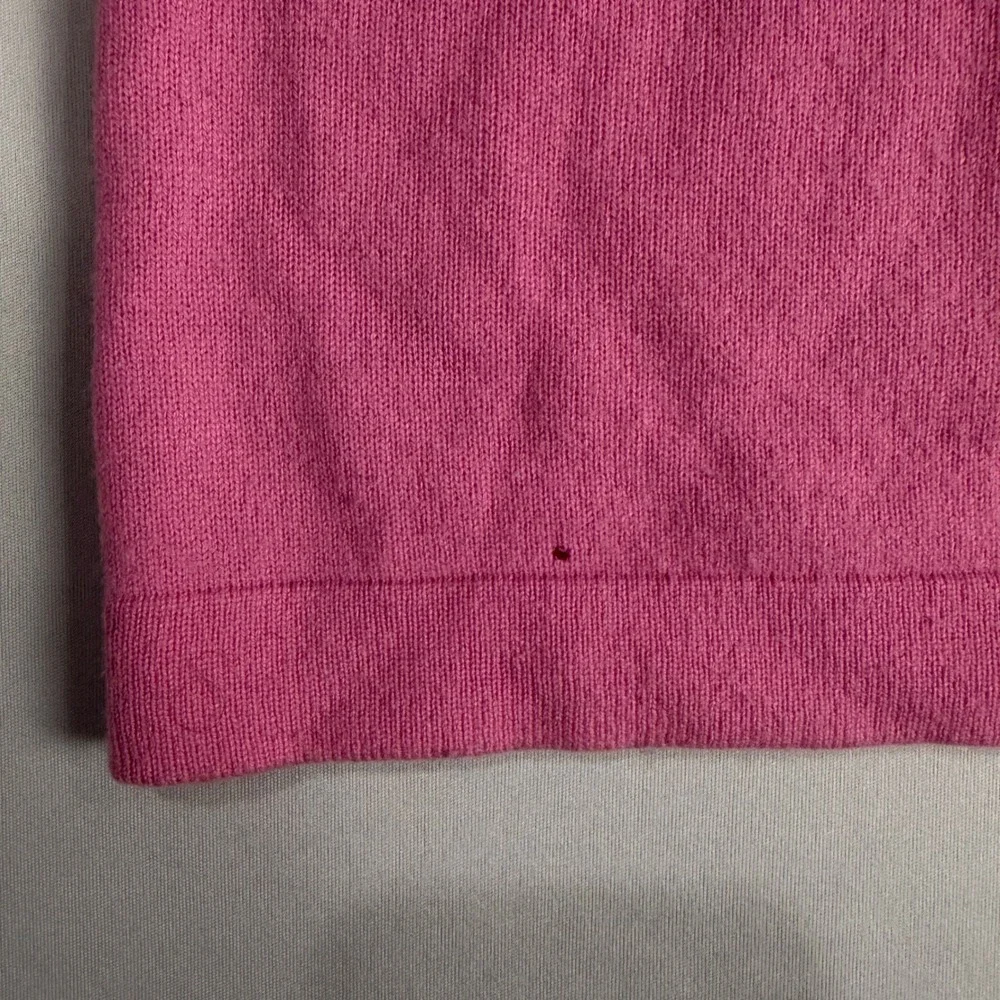 J. Crew Womens Pink Short Sleeve 100% Cashmere‎ Sweater Top Size Small